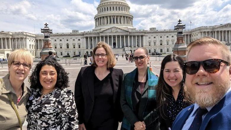 Penn State researchers at COSSA Day outside of Capital Building